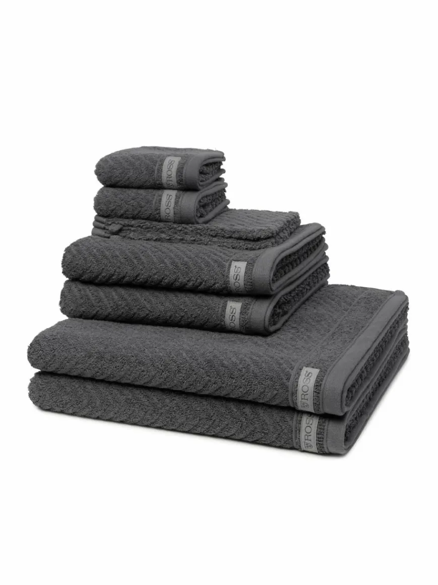 Ross Heimtextilien*Handtuchset 8-teilig - Smart grau uni