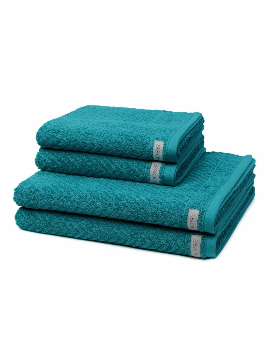 Ross Heimtextilien*Handtuchset 4-teilig - Smart grün uni