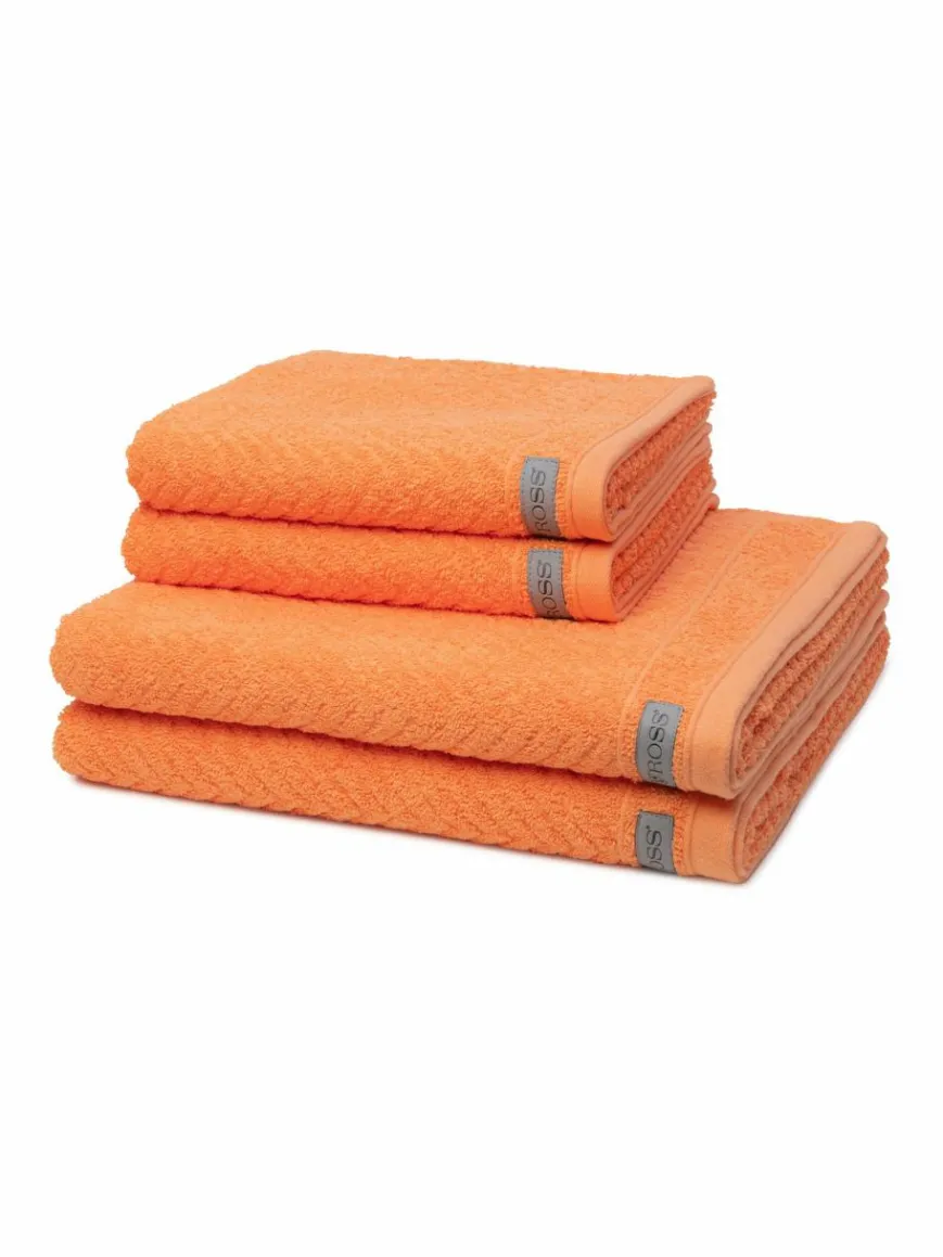 Ross Heimtextilien*Handtuchset 4-teilig - Smart orange uni