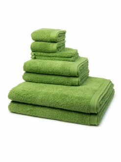 Möve Heimtextilien*Handtuchset 8-teilig - Superwuschel grün uni