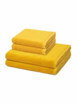 Vossen Heimtextilien*Handtuchset 2-teilig - Vegan Life gelb uni