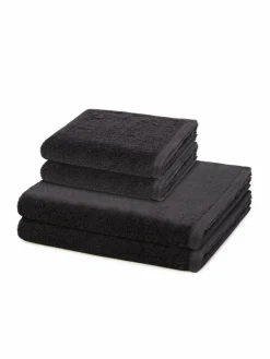 Vossen Heimtextilien*Handtuchset 2-teilig - Vegan Life grau uni