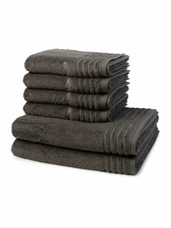 Vossen Heimtextilien*Handtuchset 6-teilig - Vienna Style Supersoft grau uni