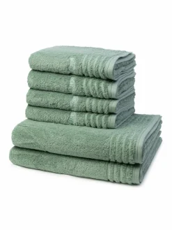 Vossen Heimtextilien*Handtuchset 6-teilig - Vienna Style Supersoft grün uni