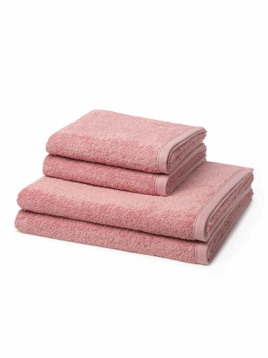 Ross Heimtextilien*Handtuchset 4-teilig - Vita rosa uni