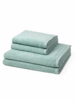 Ross Heimtextilien*Handtuchset 4-teilig - Vita grün uni