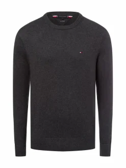 Tommy Hilfiger Pullover & Strickjacken*Herren Pullover mit Cashmere-Anteil anthrazit uni