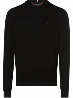 Tommy Hilfiger Pullover & Strickjacken*Herren Pullover mit Cashmere-Anteil schwarz uni