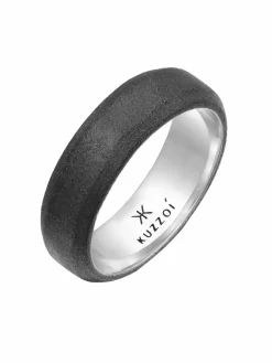 KUZZOI Schmuck*Herren Ring schwarz uni