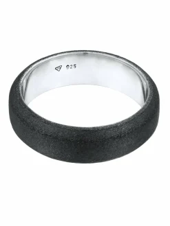 KUZZOI Schmuck*Herren Ring schwarz uni