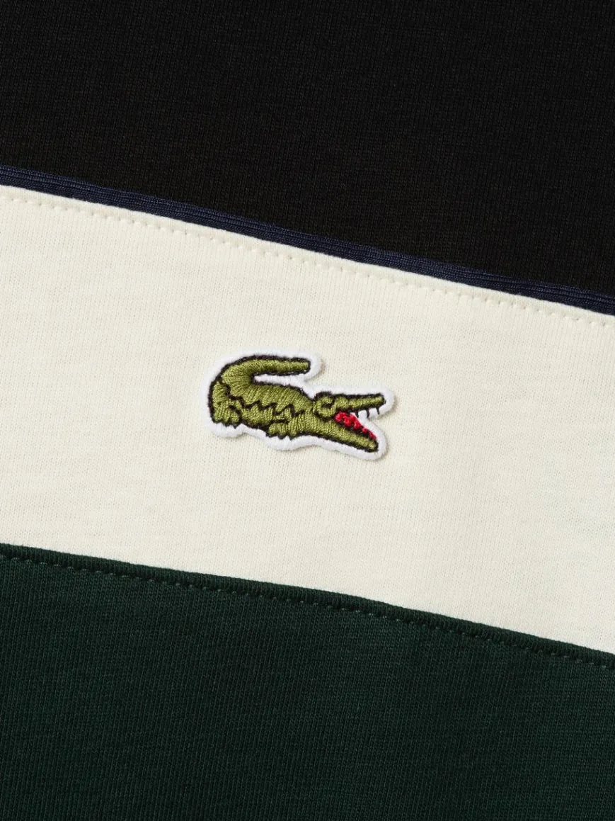 Lacoste Shirts & Tops*Herren T-Shirt schwarz mehrfarbig gemustert