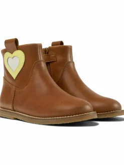 Camper Boots & Stiefeletten*Kinder Stiefeletten - Savina Twins braun uni