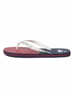 Polo Sylt Zehentrenner*Unisex Beach-Sandals blau gemustert