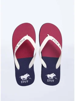 Polo Sylt Zehentrenner*Unisex Beach-Sandals blau gemustert