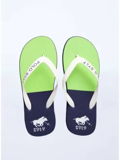 Polo Sylt Zehentrenner*Unisex Beach-Sandals erbse gemustert
