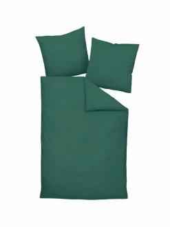 Janine Heimtextilien*Unisex Bettwäsche 1er Pack grün uni