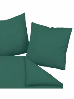 Janine Heimtextilien*Unisex Bettwäsche 1er Pack grün uni