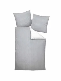 Janine Heimtextilien*Unisex Bettwäsche 1er Pack silber gemustert