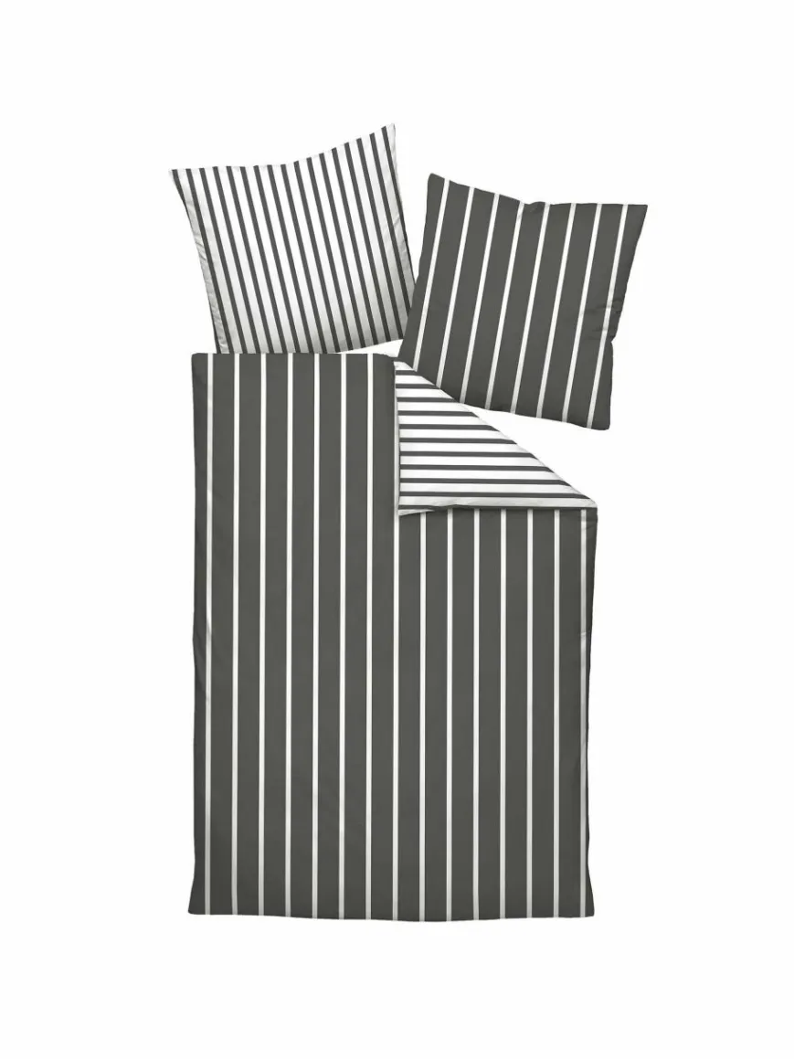 Janine Heimtextilien*Unisex Bettwäsche 1er Pack mehrfarbig gestreift