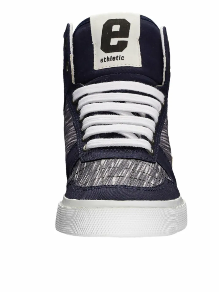 Ethletic Sneaker*Unisex Canvas Sneaker indigo gestreift