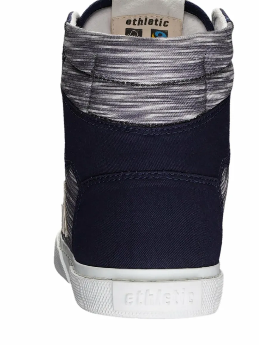 Ethletic Sneaker*Unisex Canvas Sneaker indigo gestreift