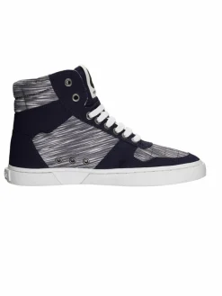 Ethletic Sneaker*Unisex Canvas Sneaker indigo gestreift