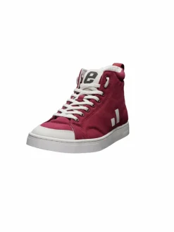 Ethletic Sneaker*Unisex Canvas Sneaker rot gemustert