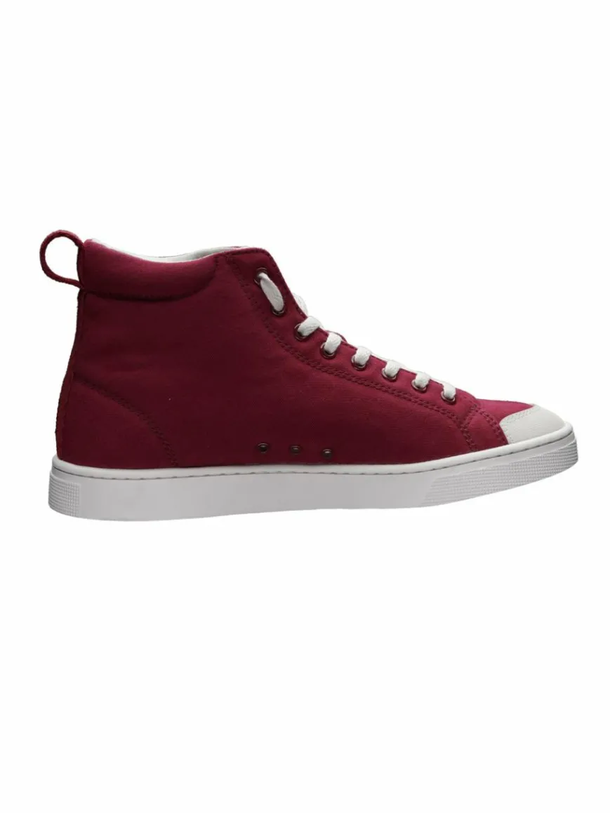 Ethletic Sneaker*Unisex Canvas Sneaker rot gemustert