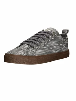 Ethletic Sneaker*Unisex Canvas Sneaker hellgrau gestreift