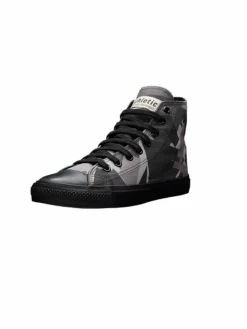 Ethletic Sneaker*Unisex Canvas Sneaker schwarz gemustert