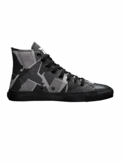 Ethletic Sneaker*Unisex Canvas Sneaker schwarz gemustert