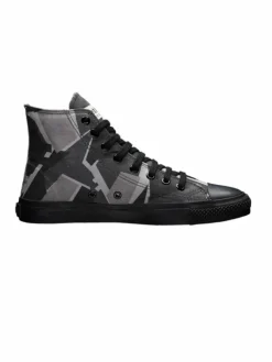 Ethletic Sneaker*Unisex Canvas Sneaker schwarz gemustert