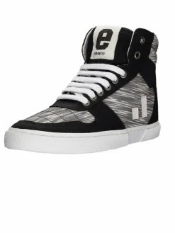 Ethletic Sneaker*Unisex Canvas Sneaker hellgrau gestreift