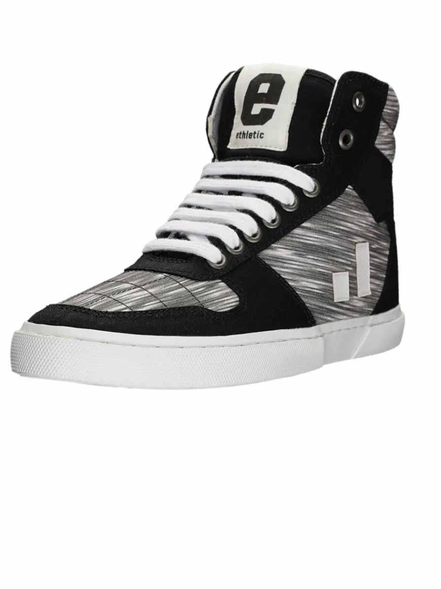 Ethletic Sneaker*Unisex Canvas Sneaker hellgrau gestreift