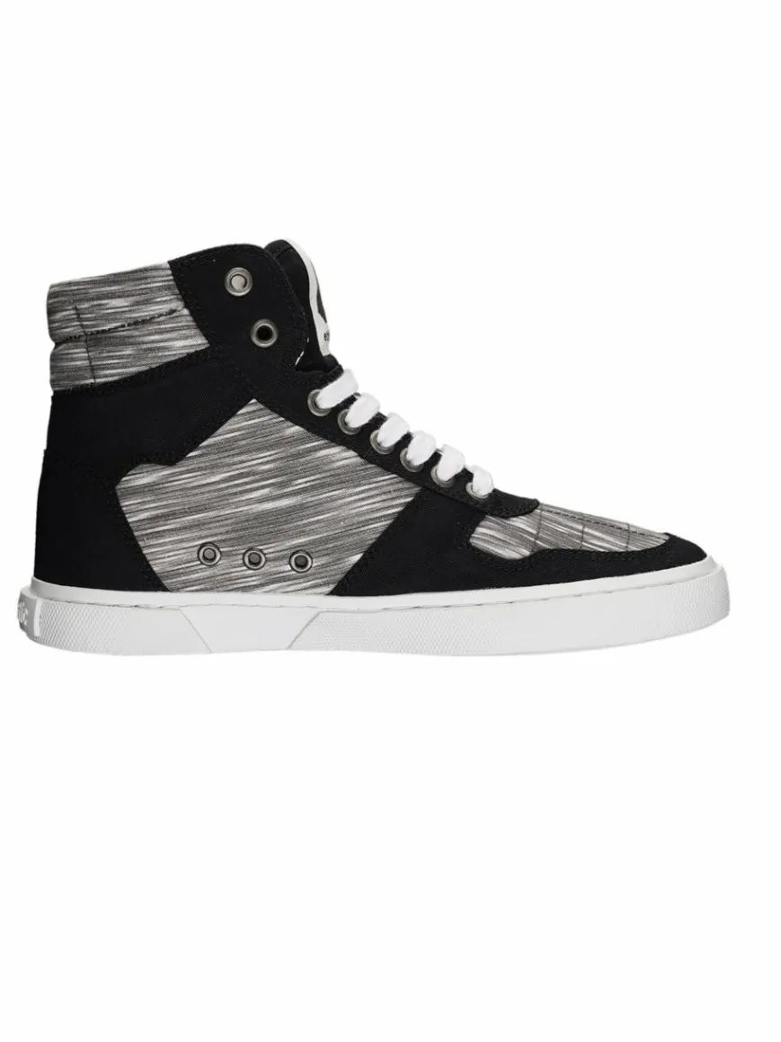 Ethletic Sneaker*Unisex Canvas Sneaker hellgrau gestreift