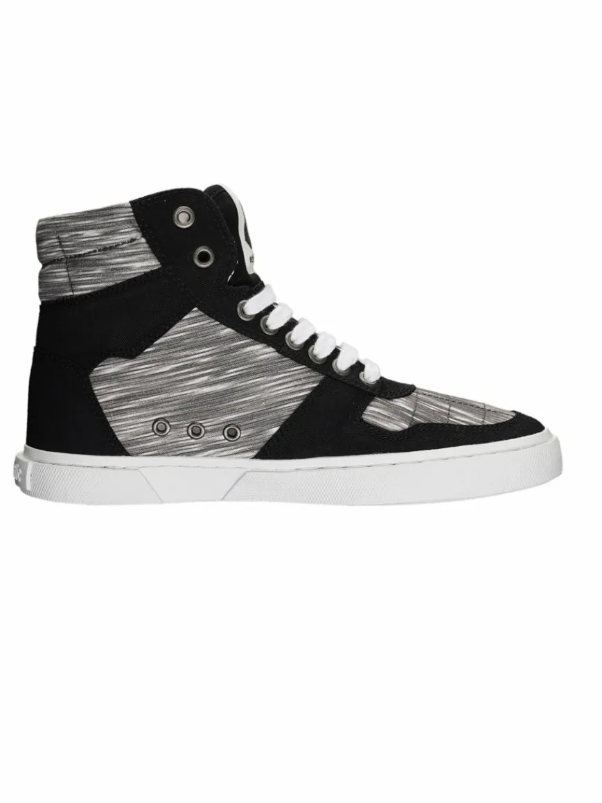 Ethletic Sneaker*Unisex Canvas Sneaker hellgrau gestreift