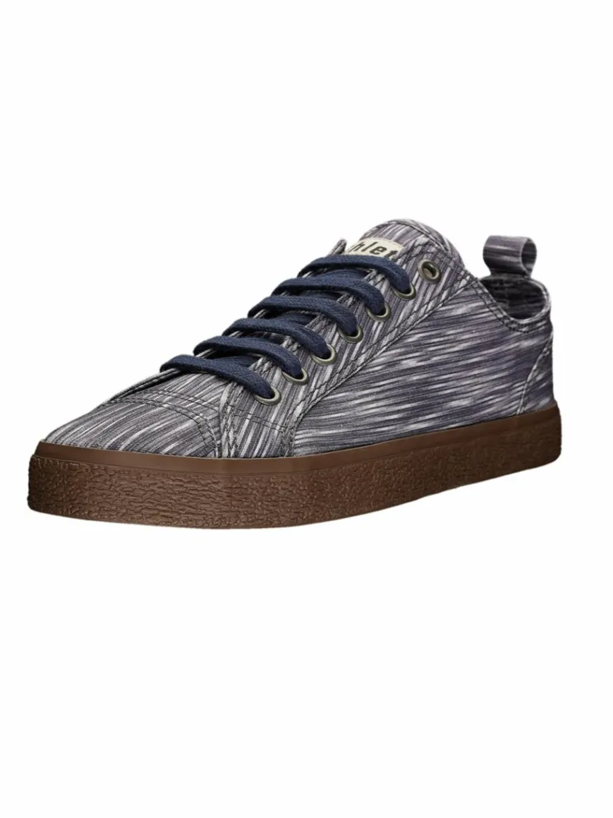 Ethletic Sneaker*Unisex Canvas Sneaker indigo gestreift