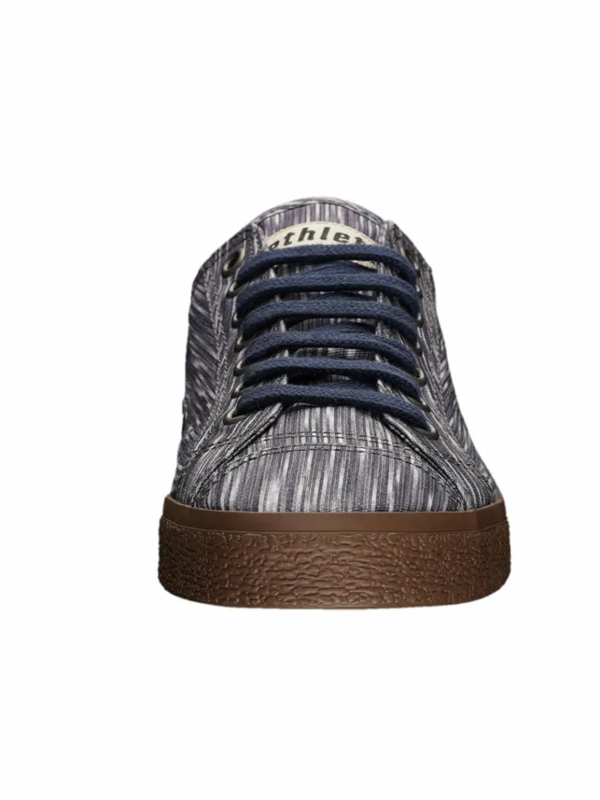 Ethletic Sneaker*Unisex Canvas Sneaker indigo gestreift