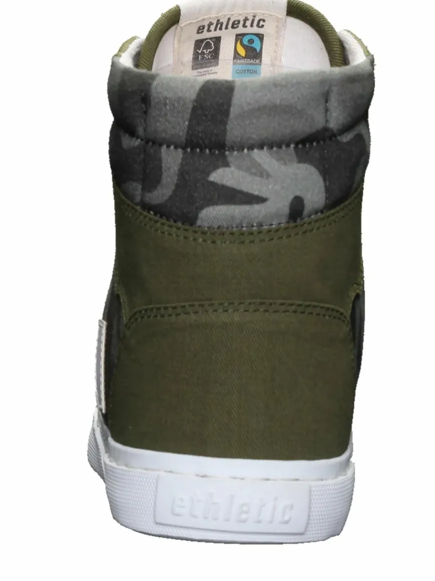 Ethletic Sneaker*Unisex Canvas Sneaker oliv gemustert