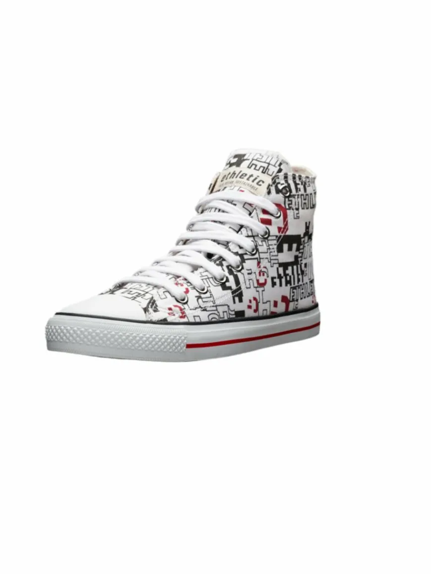Ethletic Sneaker*Unisex Canvas Sneaker weiß gemustert