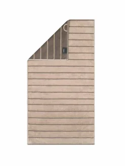 Cawö Heimtextilien*Unisex Duschtuch 1er Pack sand gestreift