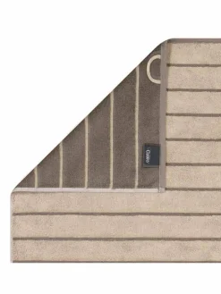 Cawö Heimtextilien*Unisex Duschtuch 1er Pack sand gestreift