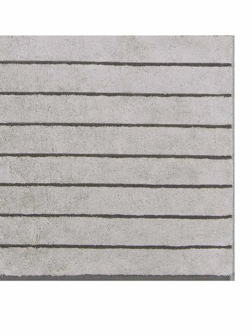 Cawö Heimtextilien*Unisex Duschtuch 1er Pack grau gestreift