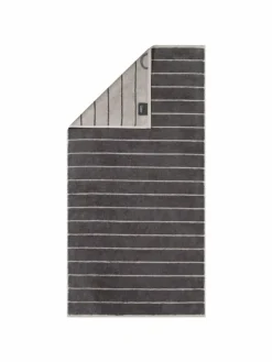 Cawö Heimtextilien*Unisex Handtuch 1er Pack, 10er Pack anthrazit gestreift