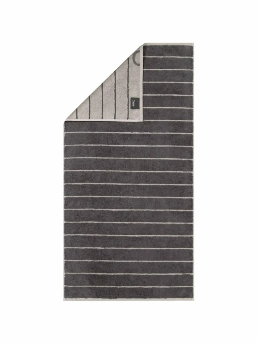 Cawö Heimtextilien*Unisex Handtuch 1er Pack, 10er Pack anthrazit gestreift