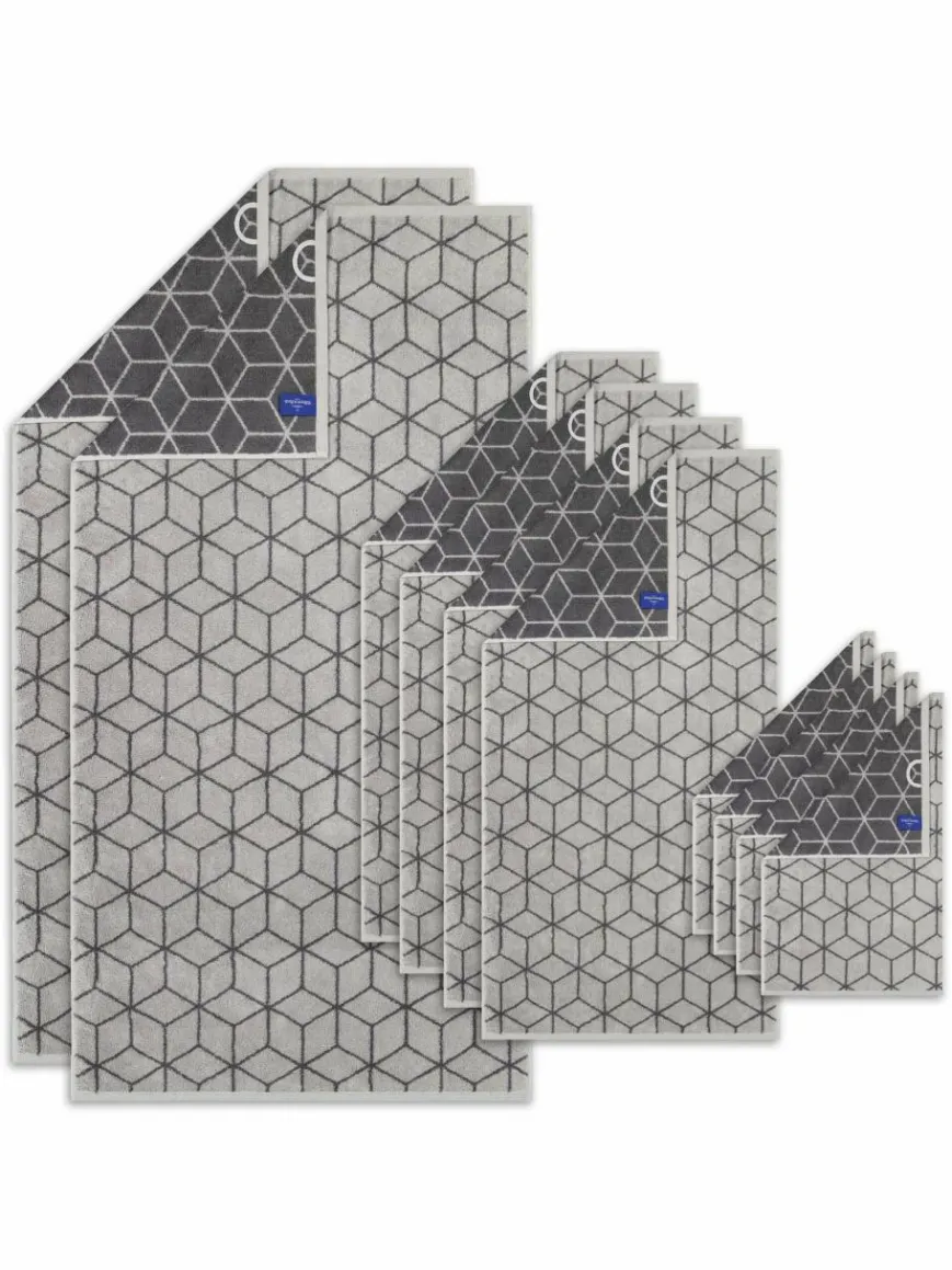 Villeroy & Boch Heimtextilien*Unisex Handtuch 1er Pack, 10er Pack grau gemustert