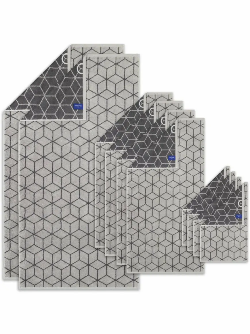 Villeroy & Boch Heimtextilien*Unisex Handtuch 1er Pack, 10er Pack grau gemustert