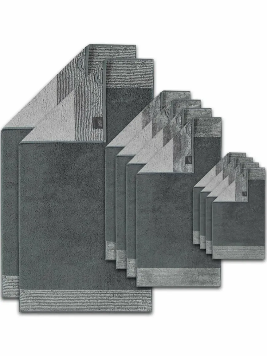 Cawö Heimtextilien*Unisex Handtuch 1er Pack, 10er Pack grau uni