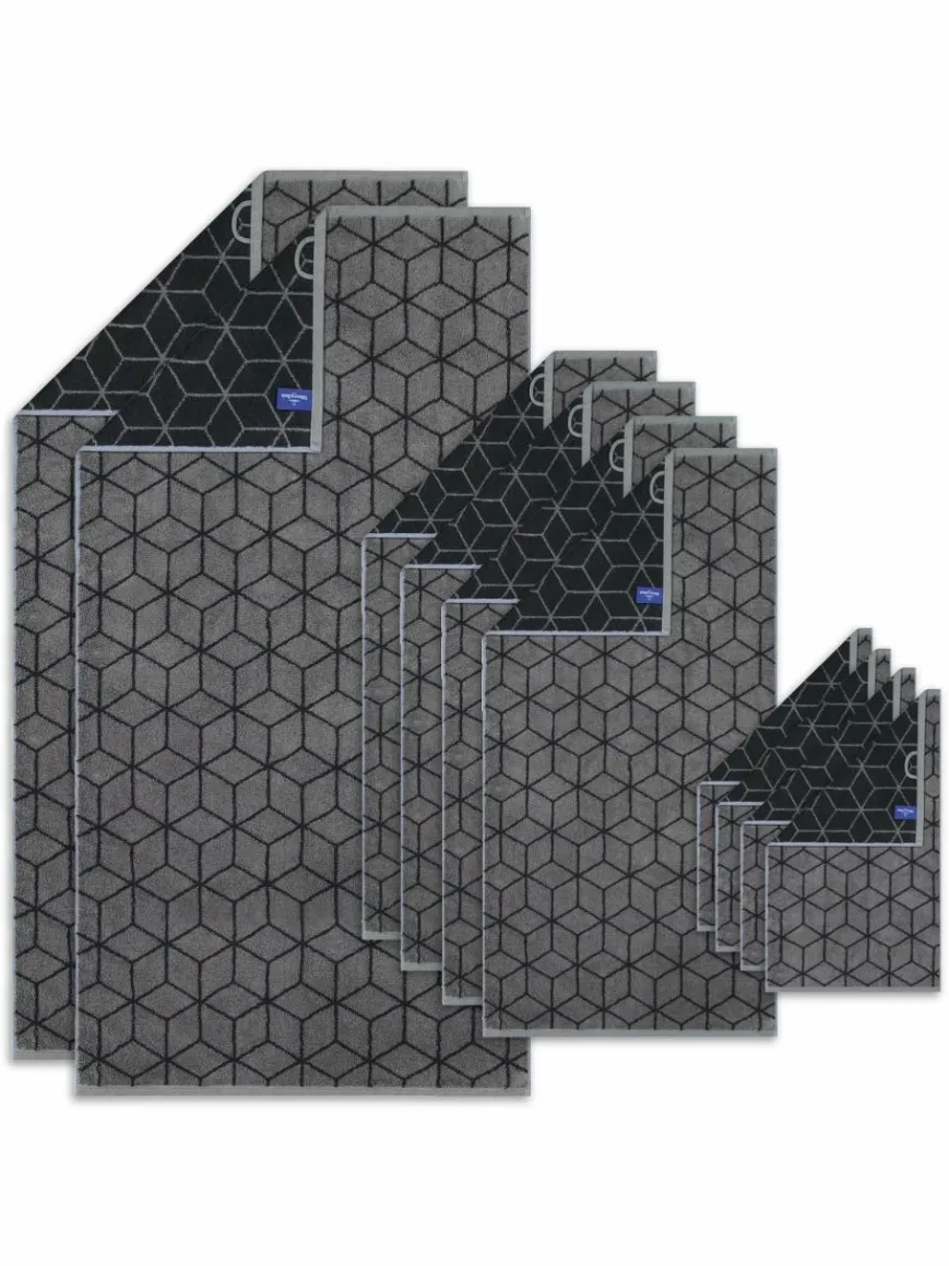 Villeroy & Boch Heimtextilien*Unisex Handtuch 1er Pack, 10er Pack grau gemustert