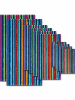 Cawö Heimtextilien*Unisex Handtuch 1er Pack, 10er Pack mehrfarbig gestreift